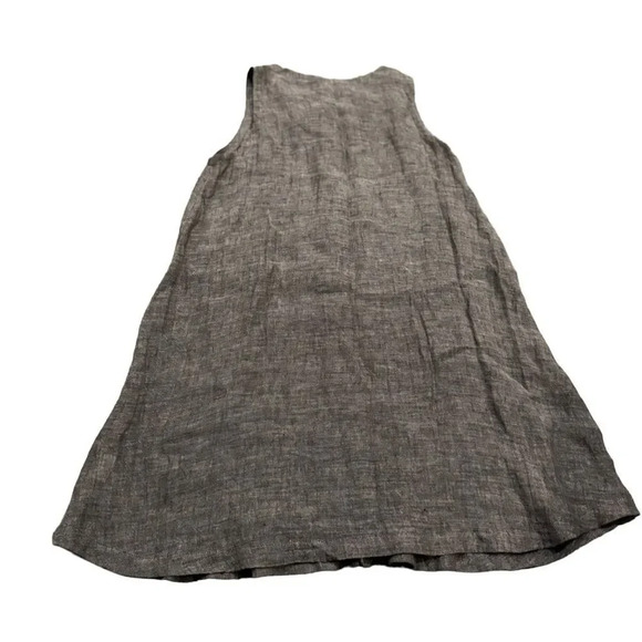 EUC Like New Eileen Fisher Linen Tunic Rare sleeveless beauty brown/gray - Picture 2 of 6